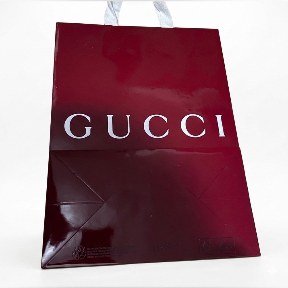 Gucci Burgundy Shopping Gift Bag - Picture 2 of 5